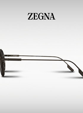 ZEGNA/杰尼亚老钱风椭圆钛金墨镜