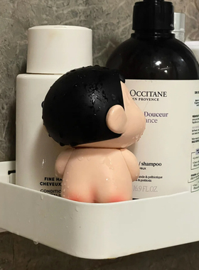 看看我的洗澡搭子！蜡笔小新洗澡摆件桌面装饰家居饰品浴室卡通