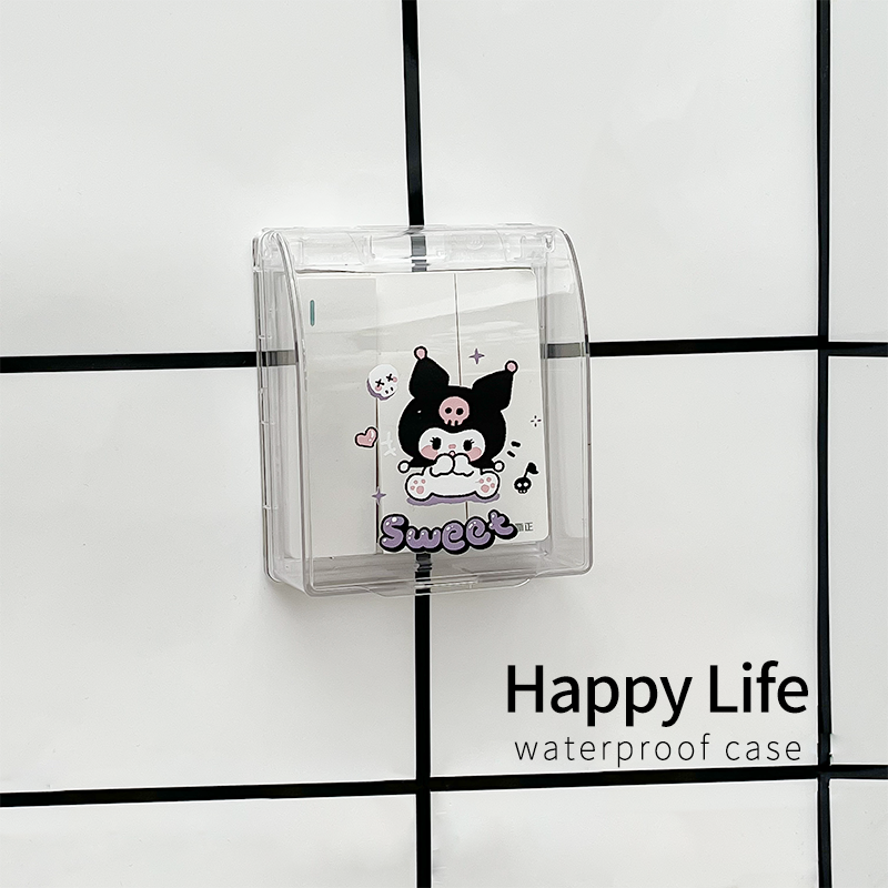 卫生间开关防水盒浴室插座防溅盒86型安全防触电保护套开关装饰贴,淘宝优惠券,粉丝福利购,淘宝优惠卷