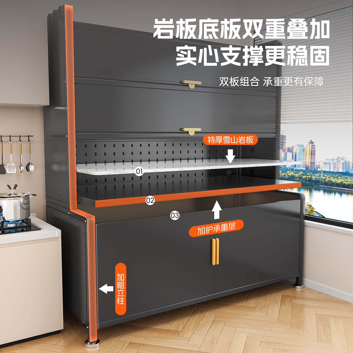 Hot new product privacy style L-shaped sideboard