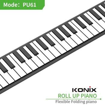 ແຫຼ່ງຜູ້ຜະລິດ piano ມ້ວນດ້ວຍມືໃນໂຮງຮຽນອະນຸບານ 61-key ສໍາລັບຜູ້ເລີ່ມຕົ້ນແລະຜູ້ໃຫຍ່ piano ໄຟຟ້າແບບເຄື່ອນທີ່ຂ້າມຊາຍແດນ