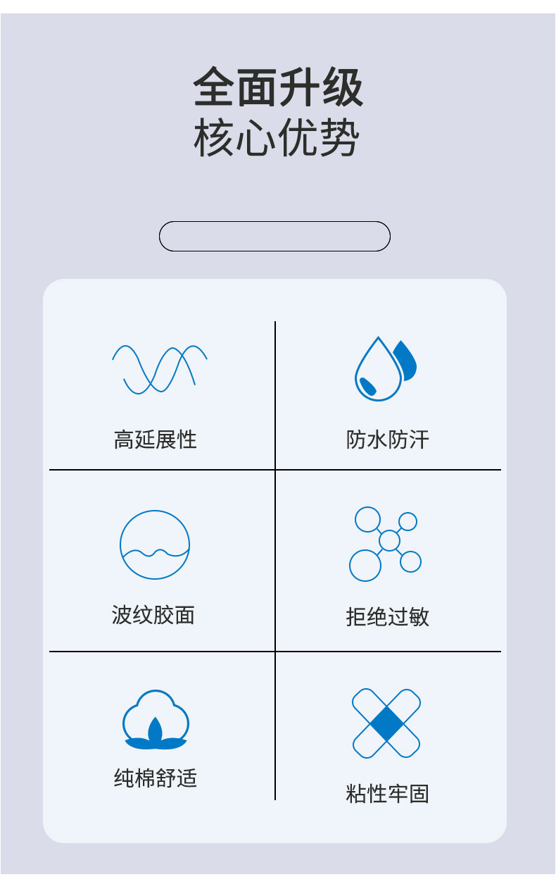 嘉适倍运动员专用肌肉贴运动绷带胶布医用马拉松放松肩膀跑步篮球-图1