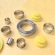 Round stainless steel ring biscuit cutting mold nine-piece set mousse ring cake fruit and vegetable dumpling skin mold baking tools