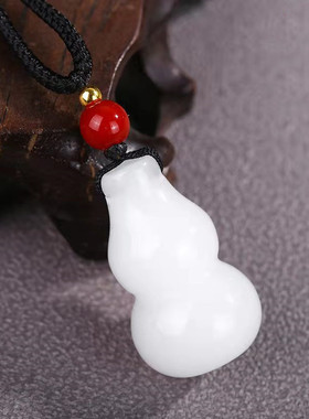 厂家新疆和田金丝玉白玉面包圈平安扣葫芦吊坠挂件玉石直播