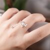 Internet celebrity popular pure silver 999 tassel pull-out fox mask live ring new ring lover gift