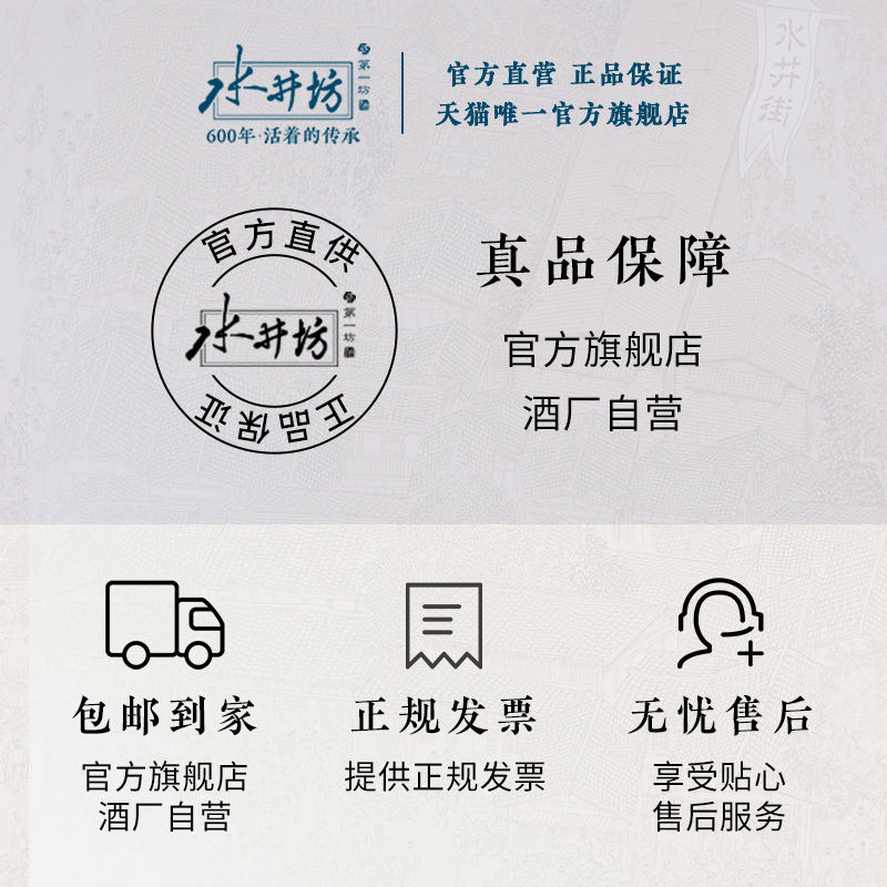 【年中狂欢】水井坊臻酿八号52度520ml双支礼盒浓香纯粮食白酒-图3