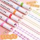 Flower outline curve pen handbook pattern color mark pattern fluorescent children's handwritten newspaper printing roller special