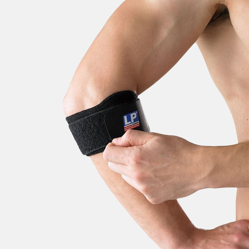 LP751篮球羽毛球网球运动护肘关节保护卧推拉伤健身手臂护臂男女-图2