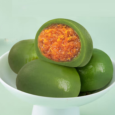 【新鲜制作】艾草青团 糕点小吃 蛋黄肉松青团 红豆 芝麻 糯米糍