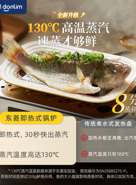 东菱电蒸锅不锈钢陶瓷汽锅炖汤