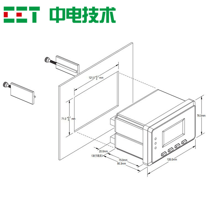 PMC-550J低压马达保护装置 电动机起动控制线路保护电量测量仪表 - 图2