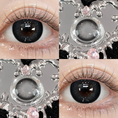 OVOLOOK灰色日抛美瞳30片学生自然款大小直径隐形眼镜官方旗舰店Y - 图1