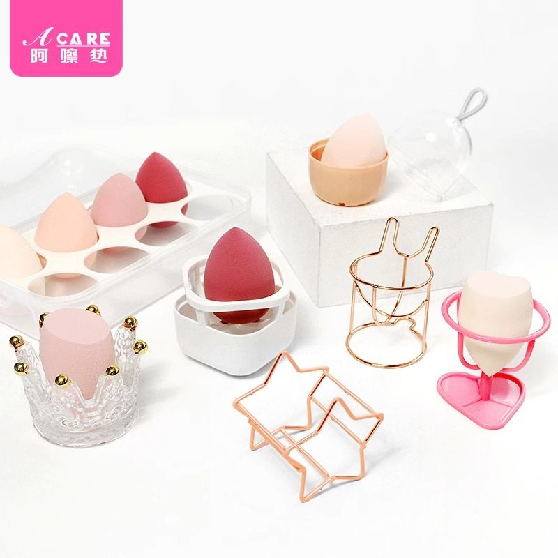 收纳架/美妆蛋B1pq801-粉扑蛋架子托架葫芦海绵蛋收放置架弹,淘宝优惠券,粉丝福利购,淘宝优惠卷