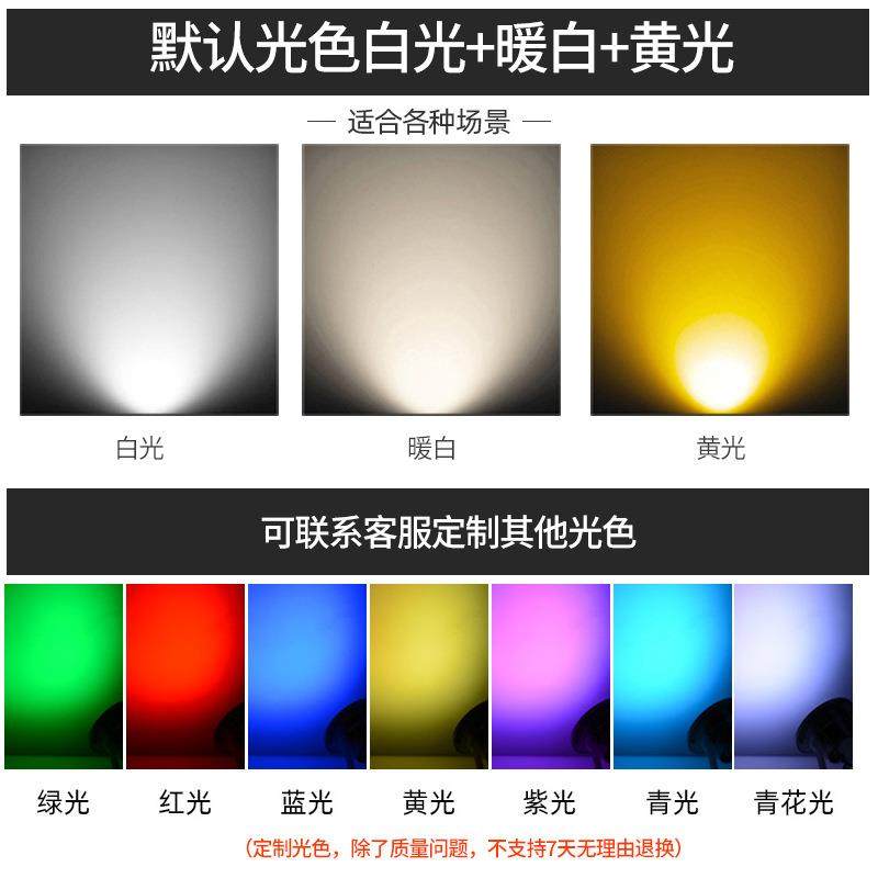 LED水底户外防水鱼池水池水下灯埋地景观射灯白光小功率2W喷泉灯,淘宝优惠券,粉丝福利购,淘宝优惠卷