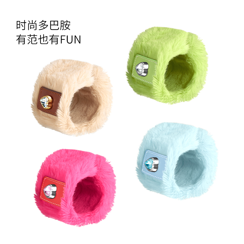 火星来电MarsMail毛绒镶钻宠物项圈挂件装配饰品保暖大中小型犬猫