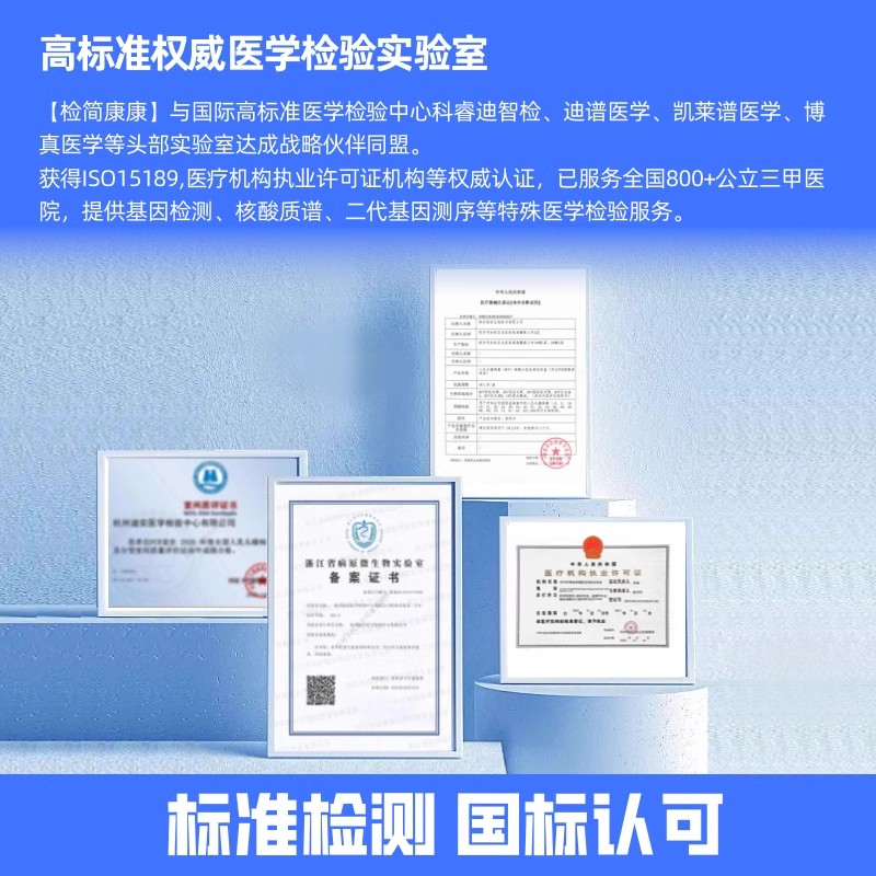 检简康康亲子基因DNA检测数据对比识别隐私鉴定居家采样试剂盒-图0