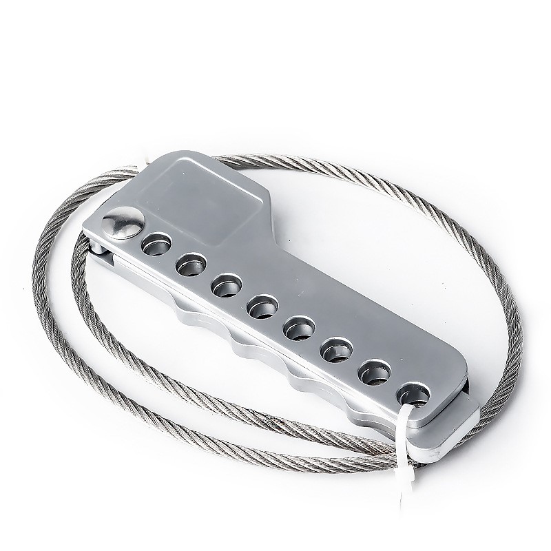 工业安全锁具LOTO设备停工检修锁定简易可调节握式不锈钢缆绳锁 - 图3