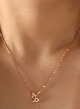 十二星座项链小众高级ins学生生日礼物闺蜜情侣