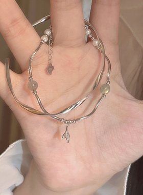 银鱼尾手链女莫比乌斯手镯小众感高级