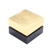 Customized black and gold contrast solid wood gift box ring storage box wooden jewelry gift box tea packaging special wooden box