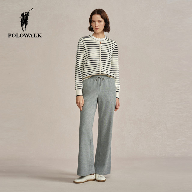 POLOWALK ກາງເກງກະເປົ໋າແມ່ຍິງ 2025 ດູໃບໄມ້ລົ່ນແລະລະດູຫນາວ Pants ກິລາແບບກະທັນຫັນໃຫມ່ກະທັດຮັດອະເນກປະສົງຊື່ Pants