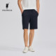 POLOWALK ຜູ້ຊາຍສັ້ນພາກຮຽນ spring ແລະ summer Pants ຜູ້ຊາຍແອວ Elastic ແອວ Casual Straight Slim ງ່າຍດາຍ versatile ຫ້າຫ້າຫ້າ Pants