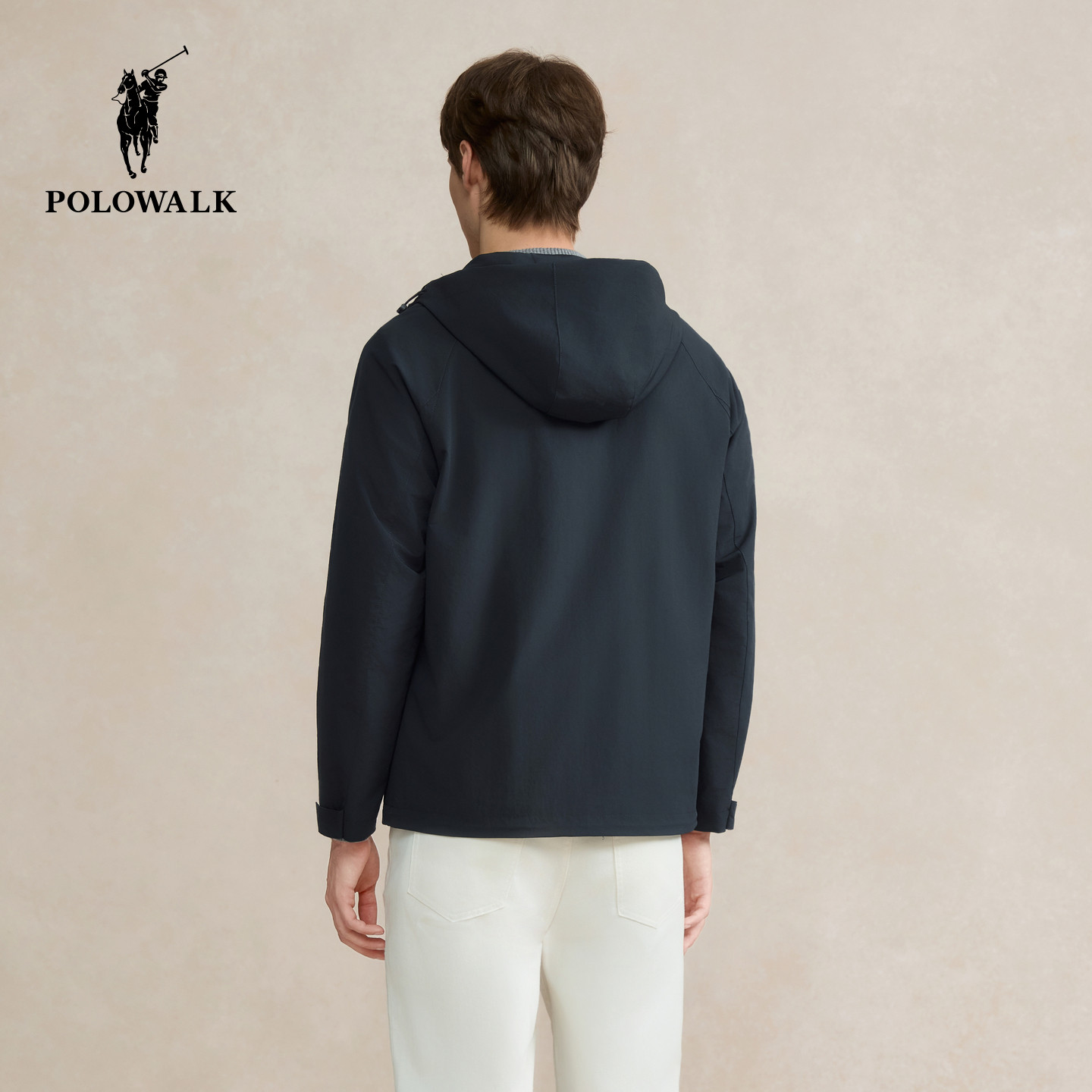 POLOWALK男装夹克2025秋季新品简约工装连帽夹克通勤百搭外套男式,淘宝优惠券,粉丝福利购,淘宝优惠卷