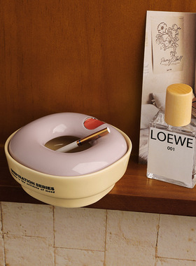 贝汉美创意小众陶瓷烟灰缸高端酒店办公室客厅装饰摆件乔迁伴手礼