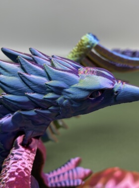 3D打印凤凰神鸟长生鸟关节摆件