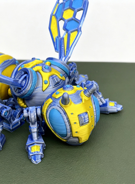 3D打印仿真蜜蜂可动车载摆件