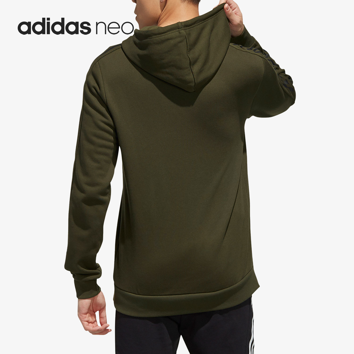 Adidas/阿迪达斯正品NEO M CE 3S HDY 男子套头卫衣 FK5807 - 图1