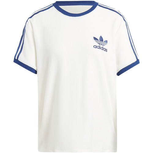 Adidas/阿迪达斯正品TERRY 3S TEE女士罗纹圆领短袖T恤IT9842 - 图3