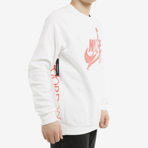 Nike/耐克正品JORDAN男士套头圆领宽松运动休闲卫衣BV6007-100 - 图0