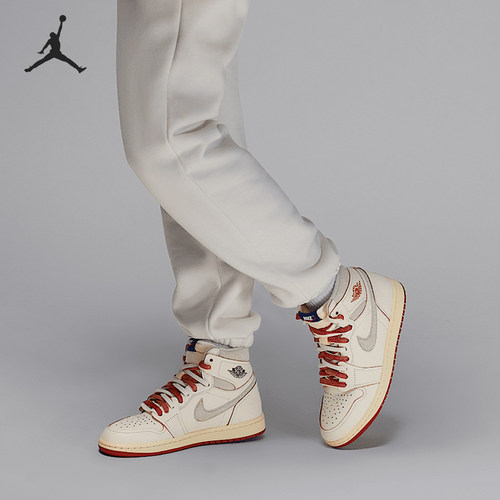 Nike/耐克正品2025 JORDAN男女系带经典防滑板鞋DB4612-100 - 图0