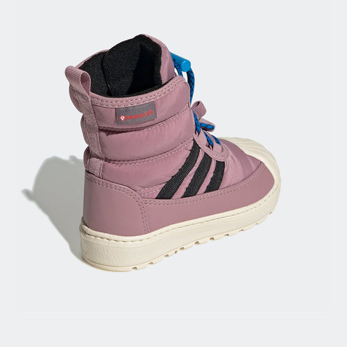 Adidas/阿迪达斯正品经典婴童贝壳头一脚蹬运动棉鞋GV9066 - 图0