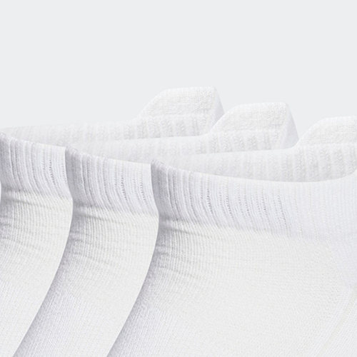 Adidas/阿迪达斯正品新款短筒三双装透气男女运动袜子HT3440 - 图1