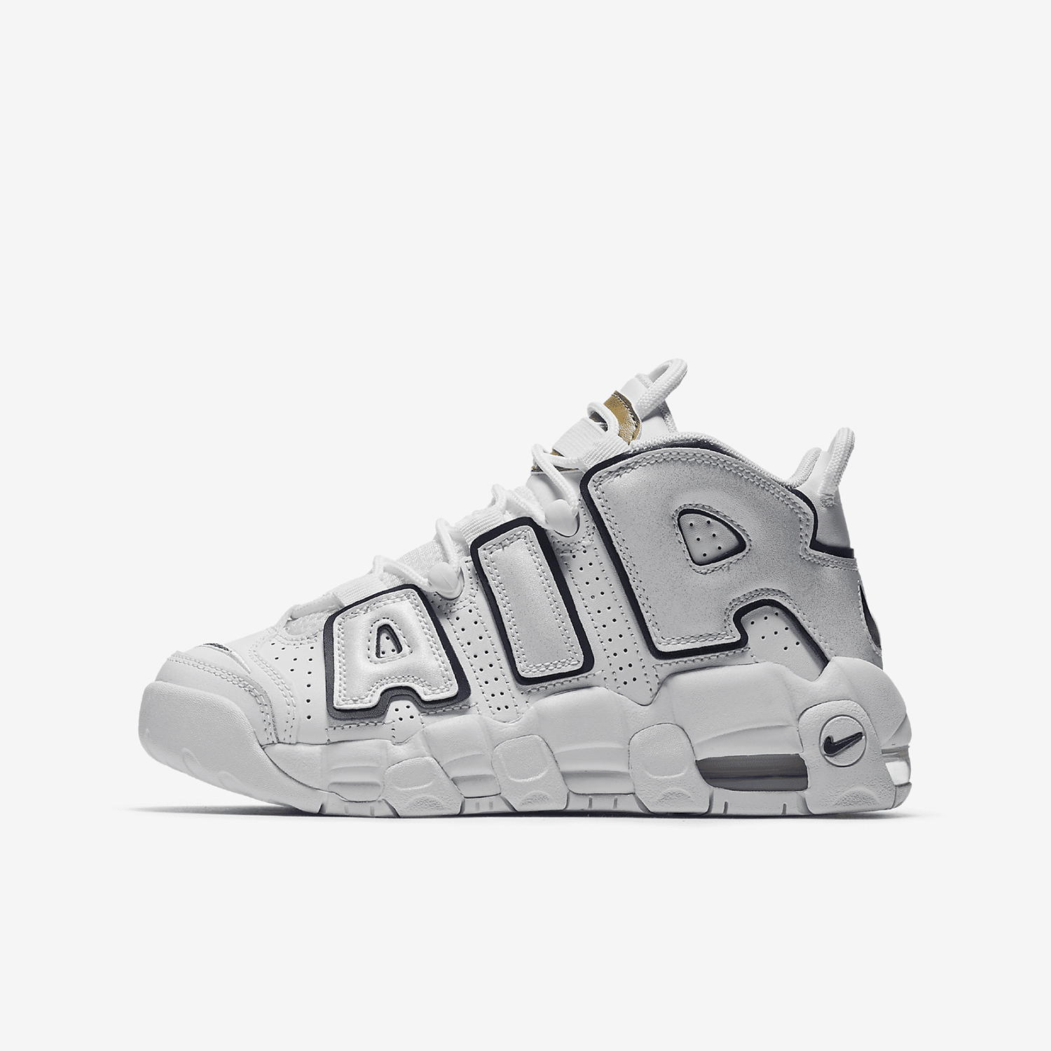 Nike/耐克正品新款GS女子大童轻缓透气运动篮球鞋415082-109 - 图1