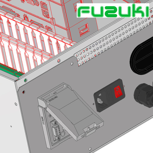FUZUKI富崎M1000  M3000  M2000 M0111防水机床检修插座通信盒网口转接头DB9串口usb面板接口M0111 - 图0