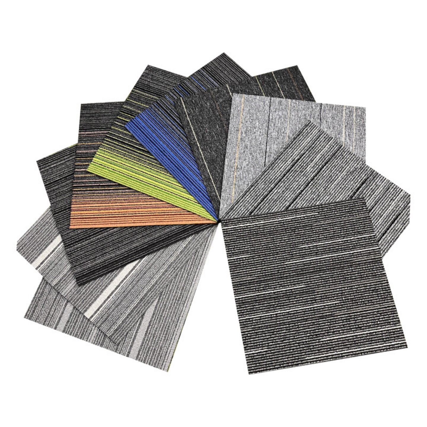 Flame-retardant office building decoration PVC carpets in complete styles