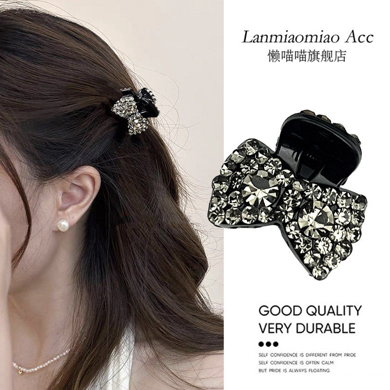气质小巧精致钻韩系蝴蝶结时尚百搭侧边碎发网红发夹法式水钻新年,淘宝优惠券,粉丝福利购,淘宝优惠卷