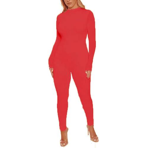 2025 Fall Women Sexy Jumpsuit Streetwear Long Sleeve Bodycon - 图1