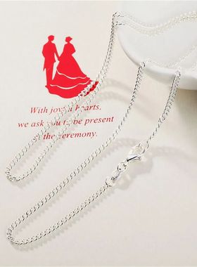 New 925 Sterling Silver Necklace 16/18/20/22/24/26/28/30 Inc