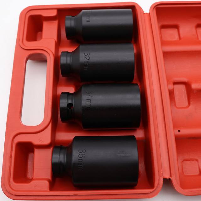 1/2 4-piece pneumatic extended sleeve Wind cannon spiral auto repair set tool machine repair sleeve set