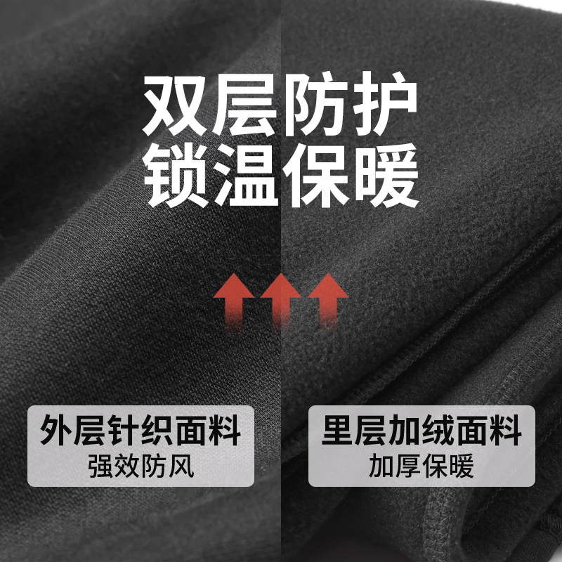 李宁加绒卫衣男款2023秋冬季新款圆领保暖外套长袖T恤男士运动服