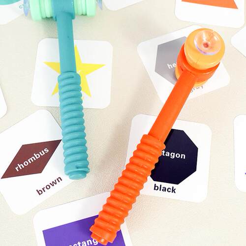 吸盘锤双面打地鼠儿童玩具识字小游戏英语课堂互动教学教具幼儿园 - 图3