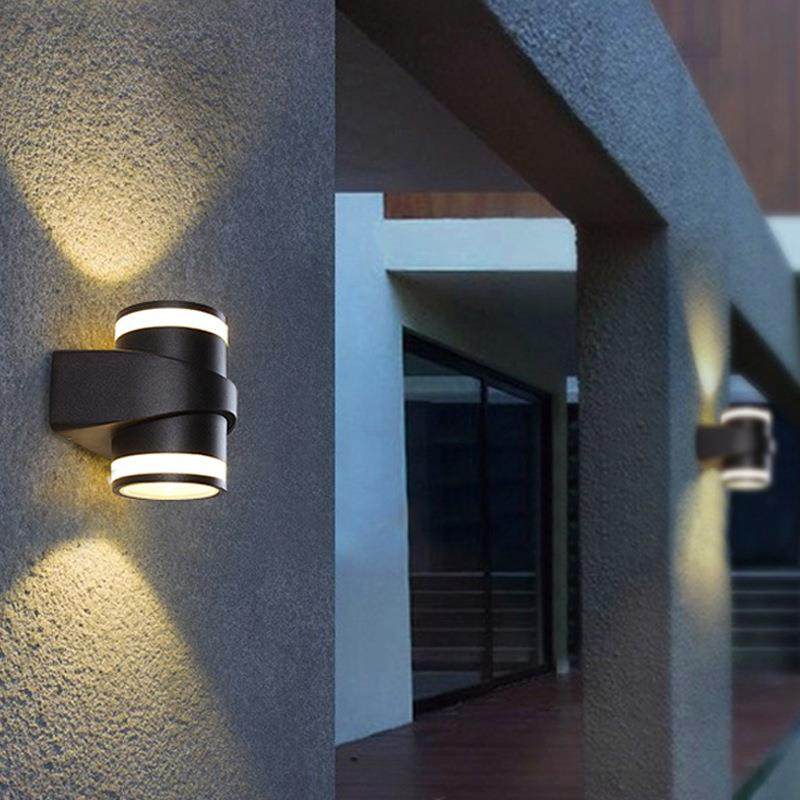 LED户外壁灯外墙挂壁灯阳台通道室外照明射灯现代简约单双头壁灯,淘宝优惠券,粉丝福利购,淘宝优惠卷