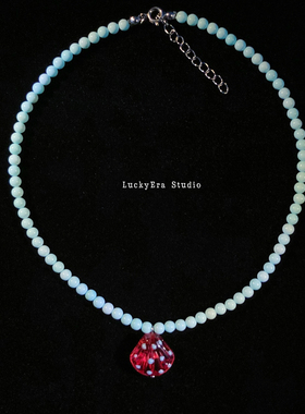Vintage古着 Lucky Era-霓贝绯梦 Crimson Shell Dream项链