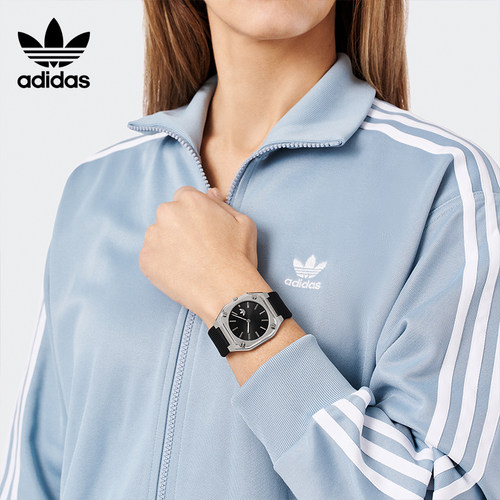 adidas Originals阿迪达斯三叶草官方不锈钢表壳石英男款学生手表 - 图0