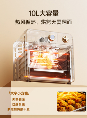 大宇空气烤箱电烤箱家用10L容量