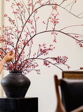 家居彷真山归来花艺摆件客厅玄关餐桌装饰品插花彷真花艺摆件